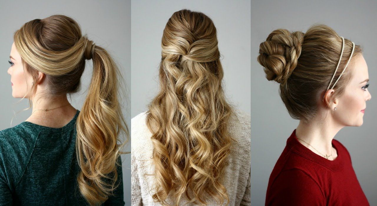three fancy hairstyles for long hair you can do in five