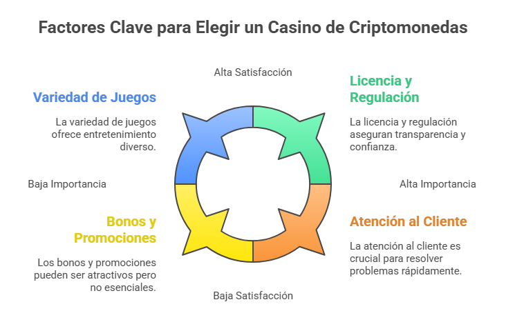 Factores Clave para Elegir un Casino de Criptomonedas